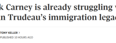 杜鲁多的移民烂摊子, 让卡尼伤透脑筋! 看看这一连串惊人数字!