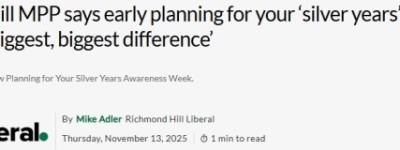 安省议员提醒：爸妈过了60岁，这件事尽早商量，差别真的很大！