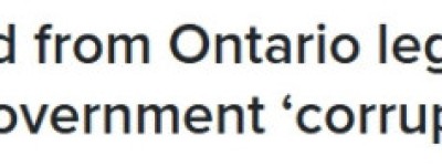 失控！安省反对党领袖痛骂”政府腐败”，被当场赶出议会