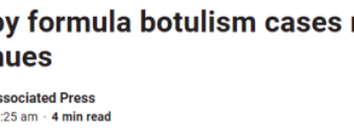 31名婴儿中毒患病! 加拿大紧急召回”毒奶粉”! 沃尔玛全线下架!