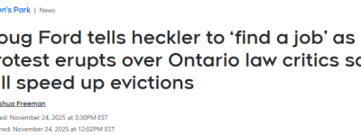 71票对43票! 福特当场回击聒噪的抗议者: 兄弟, 去找份工作吧!