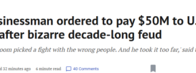 活久见! 加美两位顶级富豪”吵架”: 输的一方要赔偿$5000万!