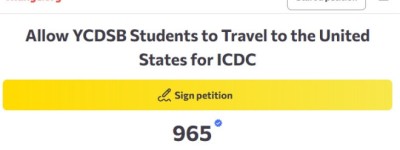 集体请愿！约克区教育局禁止学生赴美比赛，不少华人受影响