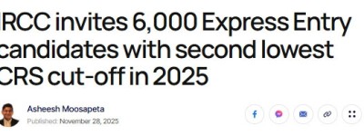 加拿大EE狂抽6000人，低分回归！移民部长宣布重磅投资！