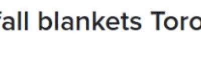 又下雪了！多伦多本周两轮降雪＋今季最冷，体感恐至-15°C！