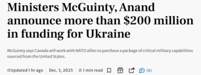 加拿大再拨2.35亿元支援乌克兰 累计承诺已近220亿元