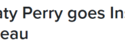 Katy Perry刚刚晒照官宣与杜鲁多恋情! 亲密自拍、约会画面全曝光