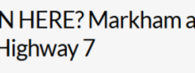 万锦批准Hwy7大型重建项目: FMP旁将新增3100套住房!