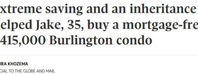 多伦多35岁小哥极限存钱5年，全款买下人生第一套房