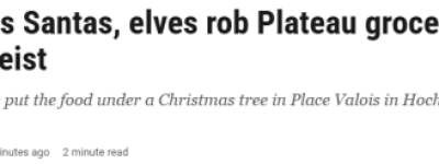 加拿大圣诞老人带着40个精灵疯狂洗劫Metro超市! 全网却在叫好