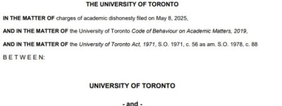 多伦多大学女生微信上花800加元找人代考，结果被停学5年