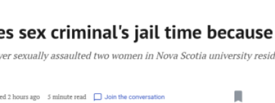 加拿大25岁大学生性侵2名女生! 法官考虑其种族, 仅判入狱2年!