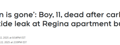 加拿大母亲回家看到惨烈一幕: 丈夫倒地挣扎, 11岁儿子陈尸卧室!