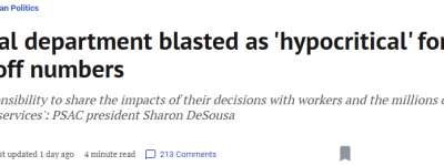 虚伪! 加拿大联邦政府最核心部门爆发”裁员潮”! 拒绝透露人数!