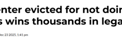 BC房东因家务与租客吵翻！把人丢到公园、三天不许联系！