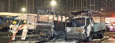 長沙灣魚市場貨車燒剩車架 警列縱火