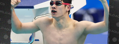 中国男队在世锦赛4×100米自由泳接力夺冠，潘展乐破世界纪录