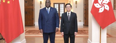 特首与刚果民主共和国总统会面