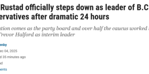 BC保守党24小时极限内讧：逼宫、双党魁同场对坐！