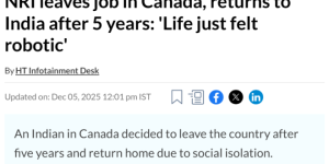 印度人在加拿大生活5年崩溃: 开车死板、恋爱太难! 只能回国