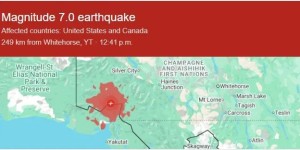 今天！七级强震袭加拿大BC以北 余震不断