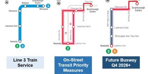 多伦多市长邹至蕙宣布士嘉堡公交专用车道将提前一年竣工