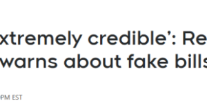 加拿大假钞数量暴增: 几乎和真钞一模一样! 尽量避免现金交易!