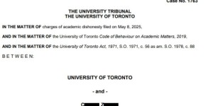 多伦多大学女生微信上花800加元找人代考，结果被停学5年