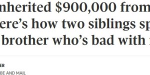 父亲留下近90万遗产，加拿大三姐弟发现：钱，比想象中难分