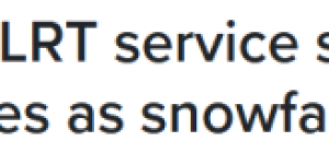 降雪一来就瘫痪？多伦多TTC宣布：6号线Finch West轻轨全线停运