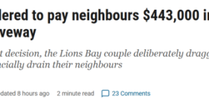 华人邻居因共用车道翻脸！家门口挖沟堵路、微信群互撕