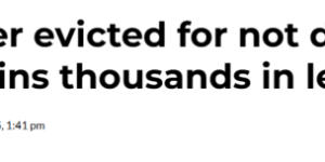 BC房东因家务与租客吵翻！把人丢到公园、三天不许联系！