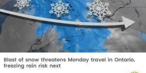 环境部预警: 多伦多明早冻雨连下数小时+2mm冰层! 小心打滑!