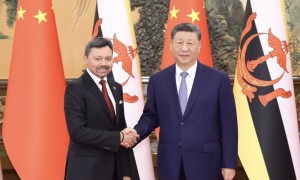 習近平會見文萊王儲比拉