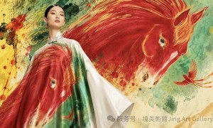 從香港到紐約　藝術家趙之境駿馬藝術作品聯袂非遺香雲紗登上國際時裝周