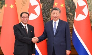 习近平会见朝鲜内阁总理朴泰成