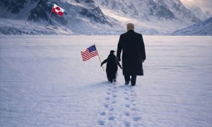 白宮曬特朗普在格陵蘭牽企鵝圖片 「南轅北轍」翻車