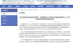中國團隊對尼帕病毒藥物有新發現