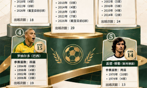 世界盃｜姆巴佩追趕梅西 世界盃歷史射手榜更新