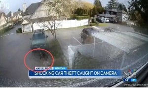 15秒偷被車  大溫女子抱娃追竊賊驚險畫面曝光