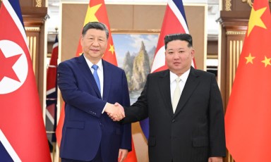 習近平同金正恩舉行會談